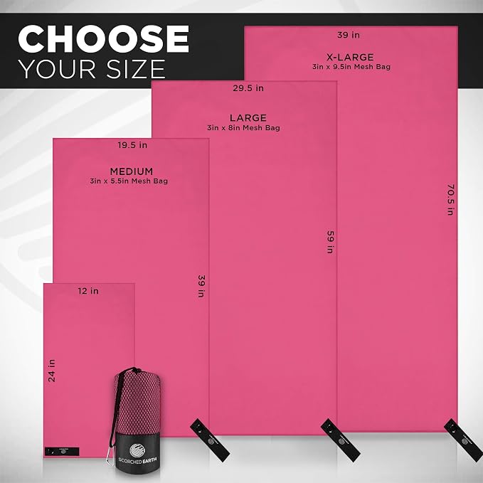 ScorchedEarth Microfiber Travel & Sports Towel Set - Image 4