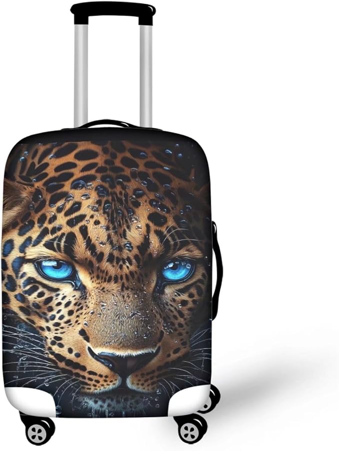 Cool Laopard Luggage Cover Universal Fit 18-21 Inch Luggage by Dremagia