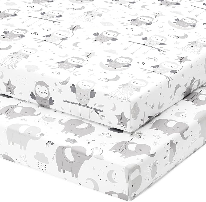 Pack and Play Sheets Fitted – Compatible by JoeyJoan