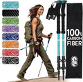100% Carbon Fiber Trekking Poles by USA Brand by HikerHungerOutfitters