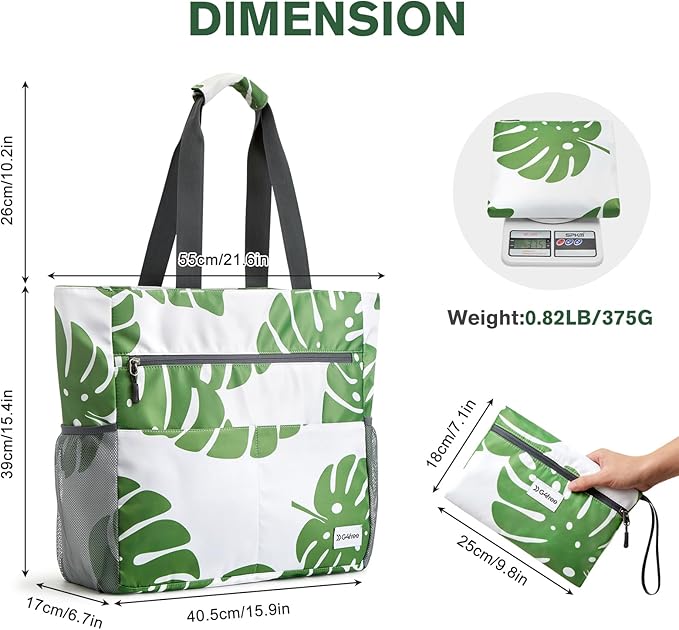 G4Free Beach Bag, Waterproof Sandproof Beach Tote Bag, Large Capacity Foldable - Image 6