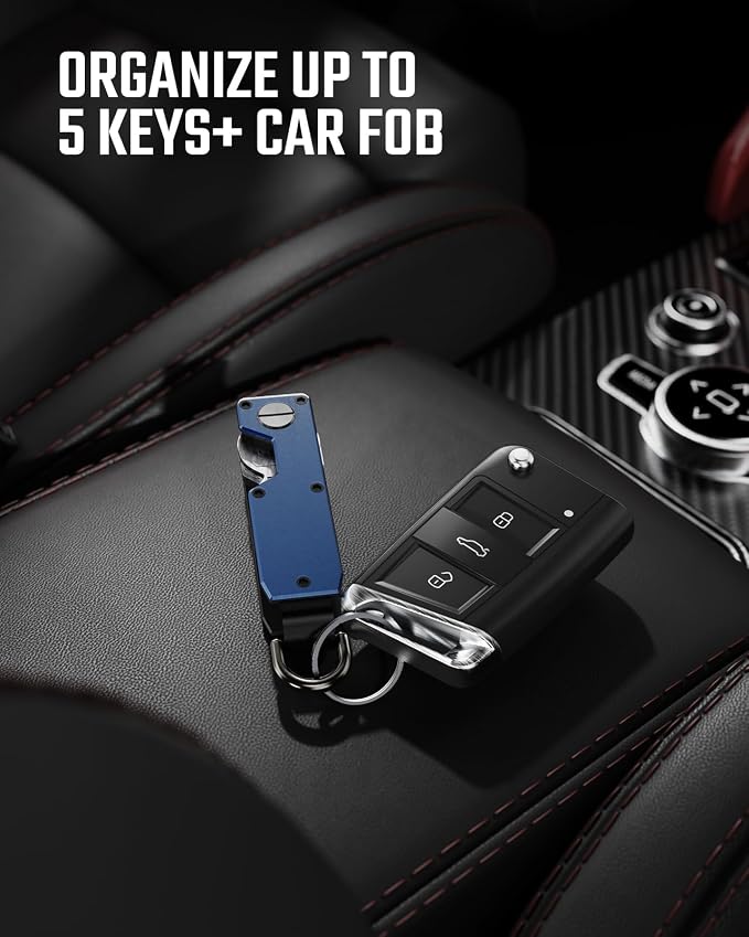 Key Organizer for Men Compact Key Holder Minimalist Key Case Metal Key Chain - Image 5