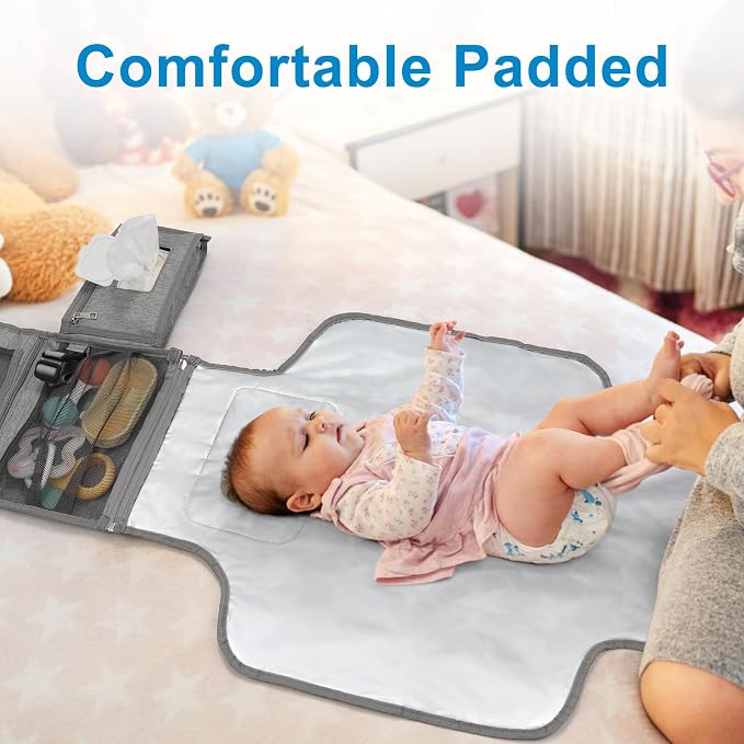 Accmor Portable Diaper Changing Pad, Waterproof Travel Baby Changing Mat - Image 3