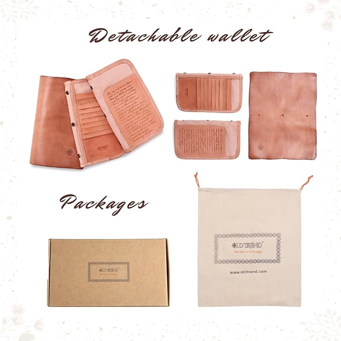 Genuine Leather Nomad Organizer Travel Wallet | Women's Wallet Clutch Passport - Image 7