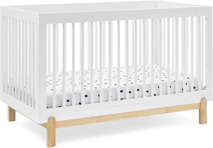 Delta Children Poppy 4-in-1 Convertible Crib, Bianca White/Natural by DeltaChildren