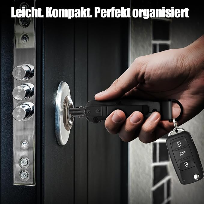 Key Organizer for Men Compact Key Holder Minimalist Key Case Metal Key Chain - Image 6