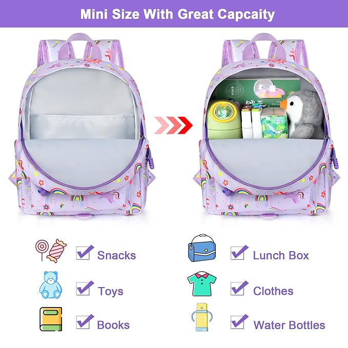 Accmor Toddler Backpack Leash, Cute Unicorn Baby Backpacks - Image 3