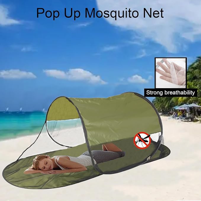 CMINGJ Large Pop Up Mosquito Tent, Portable Foldable Mosquito Net - Image 2