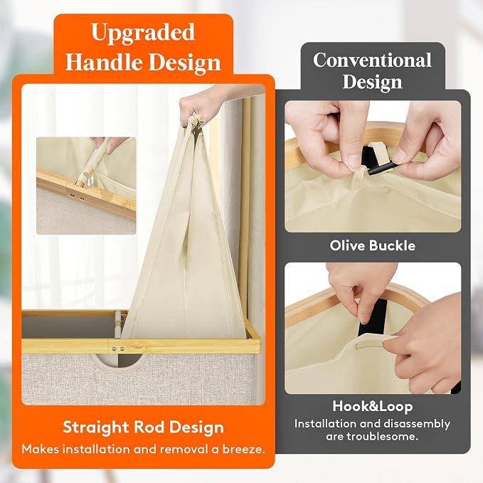 Lifewit 120L Double Laundry Hamper - Image 3