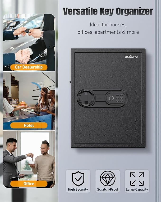 Uniclife 71 Position Key Box, Wall Mount Key Lock Box - Image 6