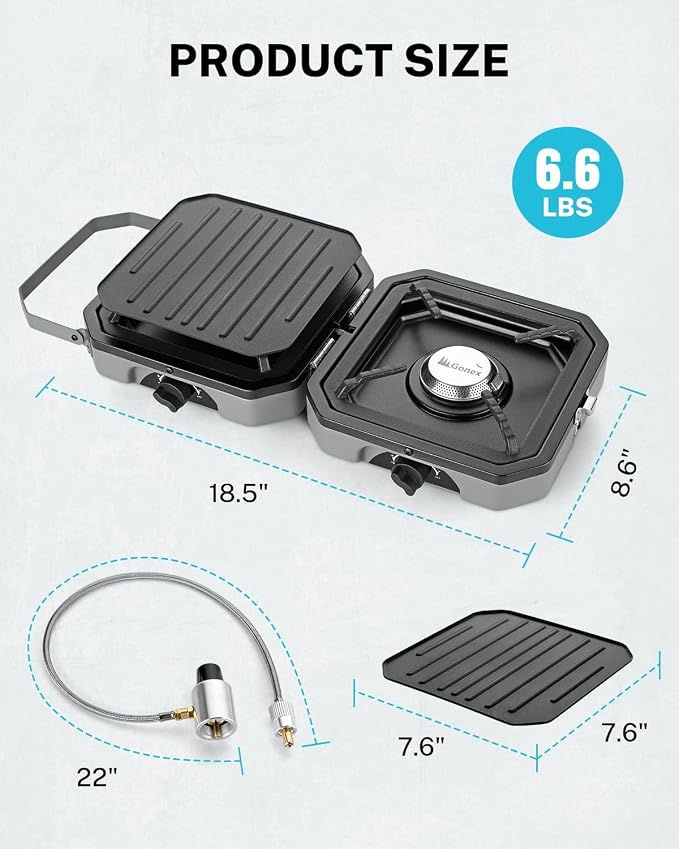 Gonex 2 Burner Propane Camping Stove - Image 9
