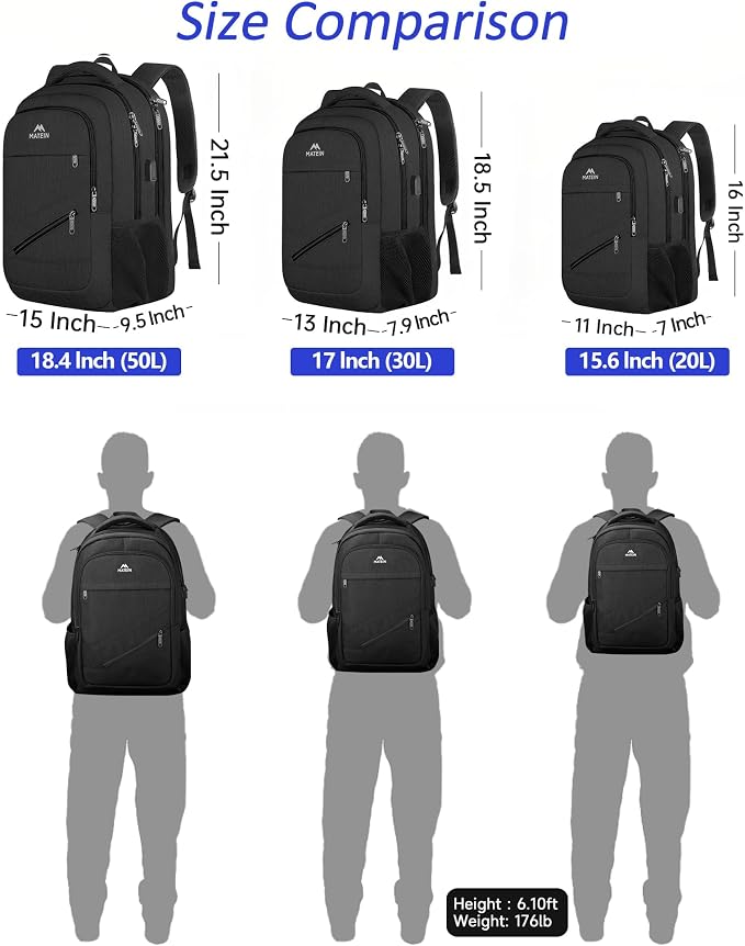 MATEIN 15.6 Inch College Backpack, 20 L Airline Approved Laptop Computer - Image 5