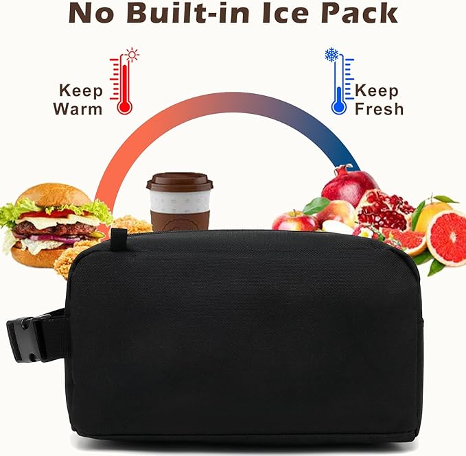 FlowFly Small Insulated Lunch box Portable Soft Bag Mini Cooler Thermal Meal - Image 3