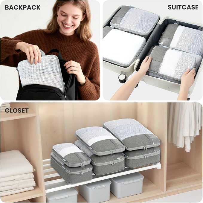 8 Set/6 Set/4 Set Compression Packing Cubes - Image 7
