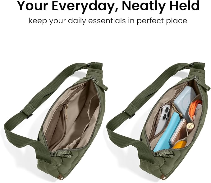 tomtoc 3.5L Puffer Sling Crossbody Bag - Image 4