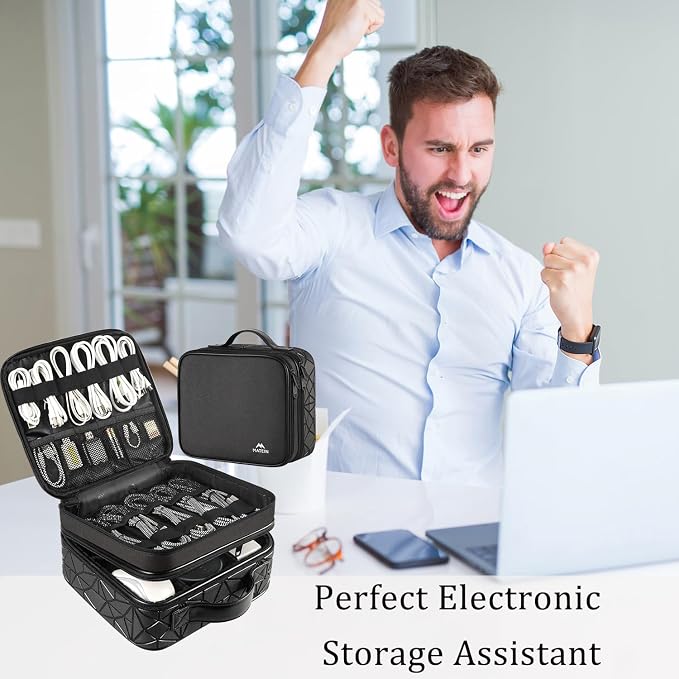 MATEIN Cable Organizer Bag, Waterproof Travel Electronic Storage, Shockproof - Image 9