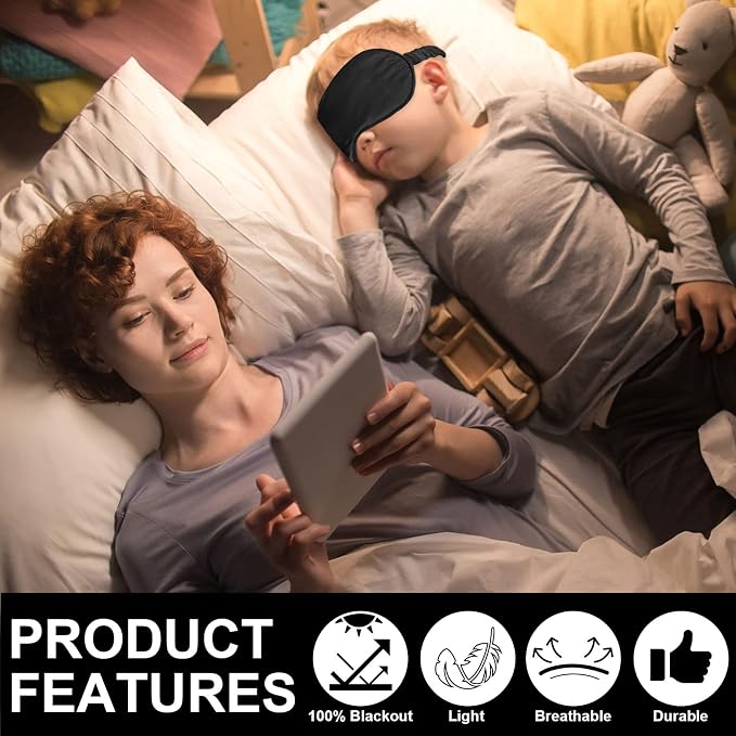 2Pack Silk Sleep Mask, Eye Mask - Image 5