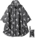 Rain Poncho Jacket Coat Hooded Zipper Style by salamra