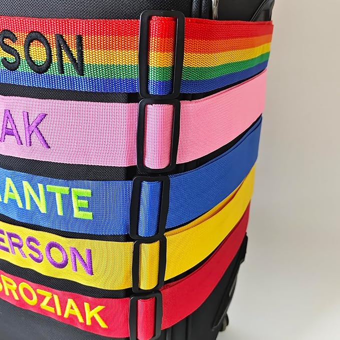 3PC Custom Embroidery Luggage Strap - Image 7