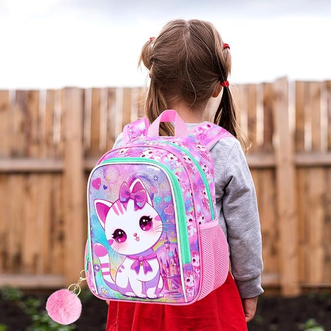 CCJPX Toddler Backpack for Boys Girls, Dinosaur Unicorn Cat Preschool Bookbag - Image 2