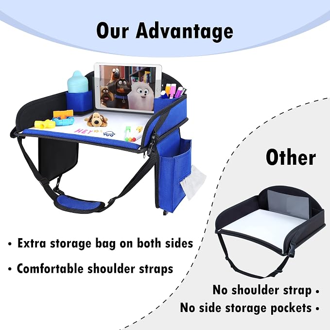 Kids Travel Tray for Car Seat, Toddler Road Trip Essentials - Image 3