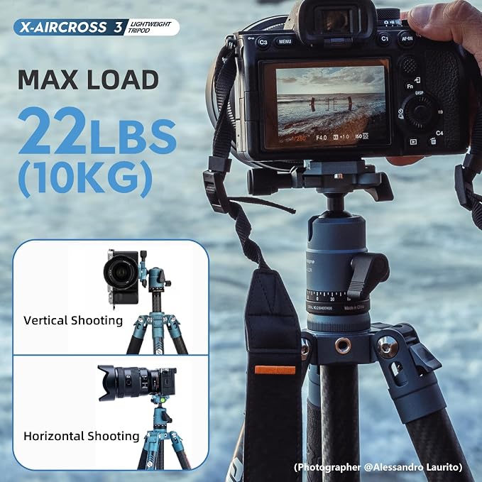 Fotopro 62 Inch Carbon Fiber Tripod - Image 5