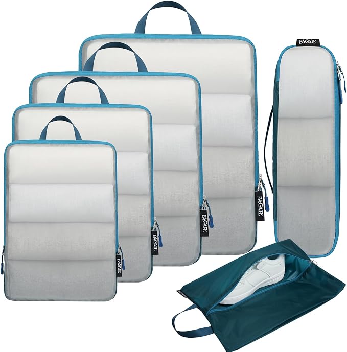 BAGAIL 6 Set Ultralight Compression Packing Cubes Packing Organizer by BAGAIL
