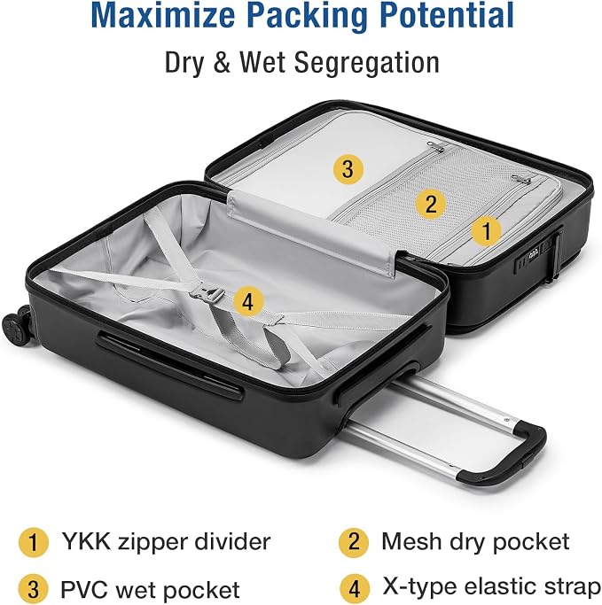 KYME Hardside Carry On Luggage Airline Approved - Image 7