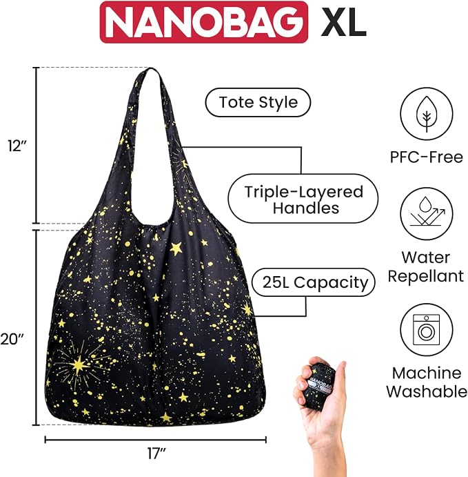 Nanobag Ultra-Lightweight Heavy Duty Foldable Tote - Image 4
