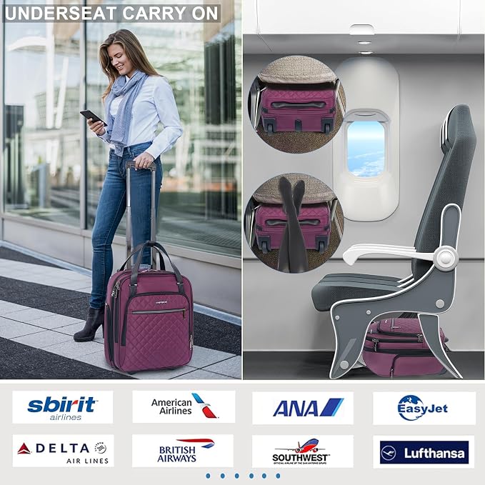 EMPSIGN Underseat Carry On Wheeled - Image 3