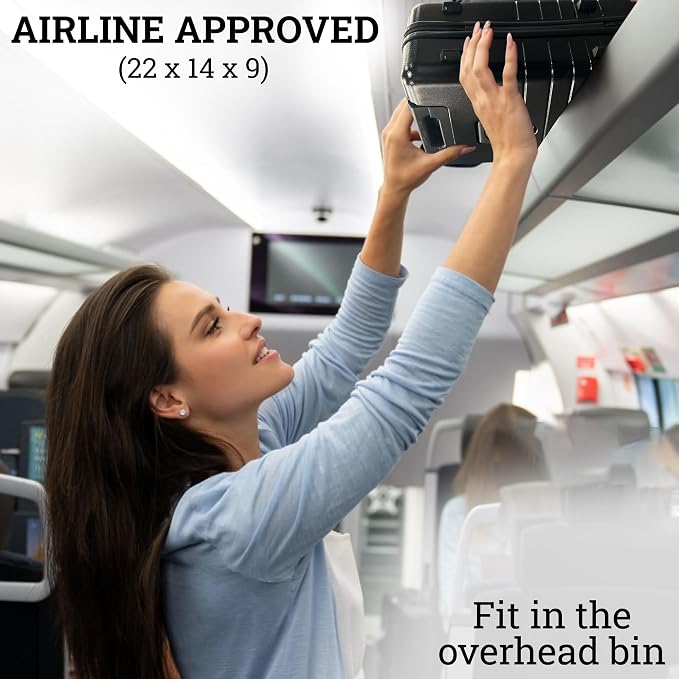 20 Inch Hardside Carry On Luggage - Image 9