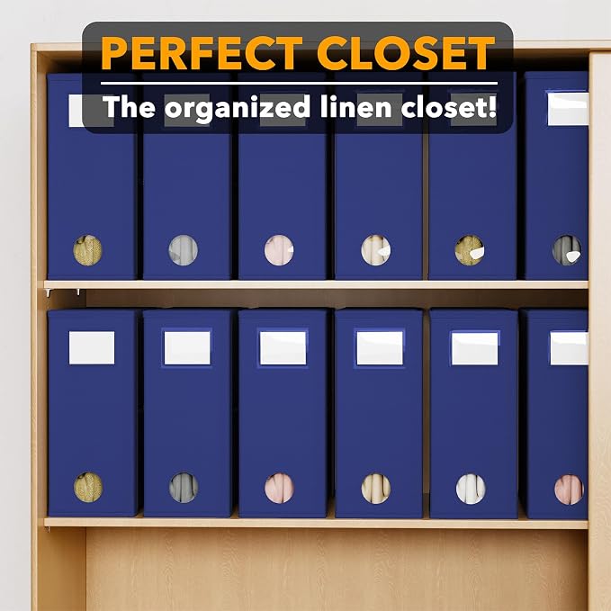 SpaceAid 12 Pack Bed Sheet Organizers and Storage, Foldable Linen Closet - Image 5