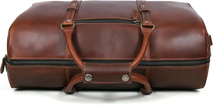 Leather Duffel Bag for Men & Women Travel, Gym Bag - Image 9