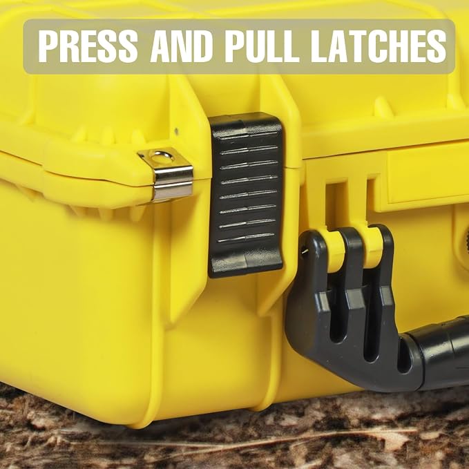 16x 12.8x 6.8 Inch Hard Case, Portable Weather Waterproof Protective Camera Case - Image 5