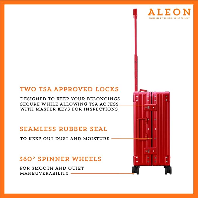 All Aluminum Lightweight Carry-On Luggage - Image 4
