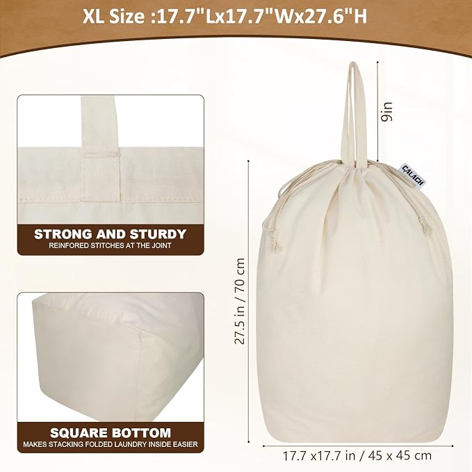Canvas Laundry Bags 18x18in - Image 3