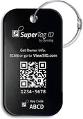 Dynotag® Sentry Series Solid Metal Web Enabled Smart Luggage Tag ID + Steel Loop by DynotagInc