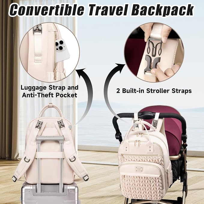 Diaper Bag Backpack, Stylish Baby Diaper Bag, Waterproof Travel Diaper - Image 4