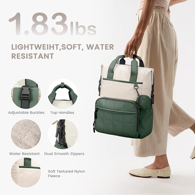 VONAL Diaper Bag Backpack, Lightweight Baby Diaper Bags, Travel Large Diaper Bag - Image 6
