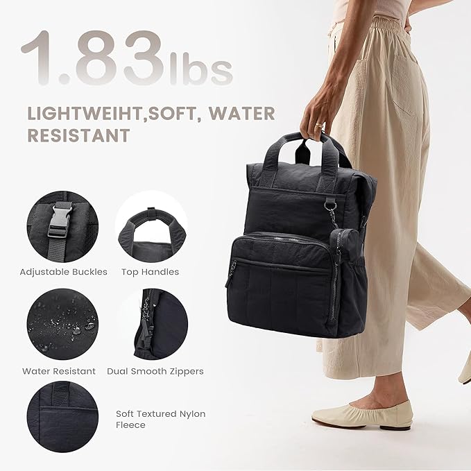 VONAL Diaper Bag Backpack, Lightweight Baby Diaper Bags, Travel Large Diaper Bag - Image 5