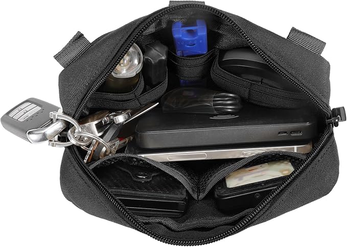 Tactical Molle Admin Pouch Utility Laser Cut EDC Tool Pouch Bag Horizontal - Image 4