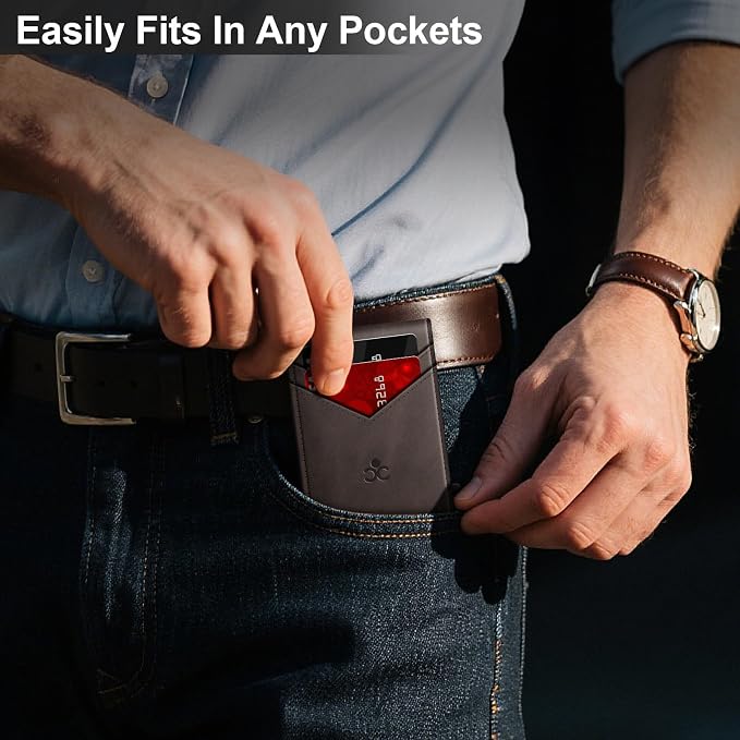 Wallet for Men Wallet with Slim Pop Up Card Holder for 12-14 Cards, RFID - Image 5