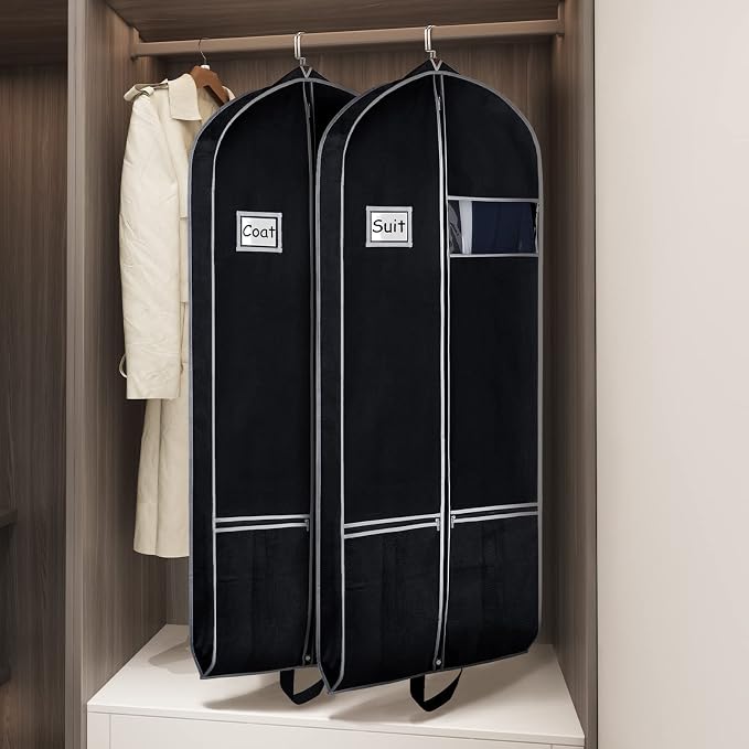 Zilink Long Garment Bags for Dresses Coat Bags for Travel and Storage 60 inches - Image 6