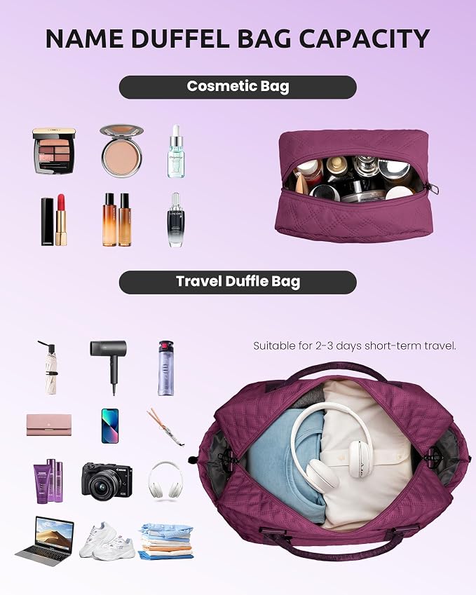 Bride To Be Gifts, Gifts for Women-Initial Travel Bag - Image 7