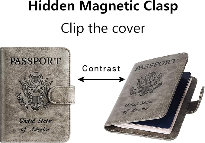 Passport Holder Cover Wallet RFID Blocking Leather Card Case Travel Accessories - Image 6