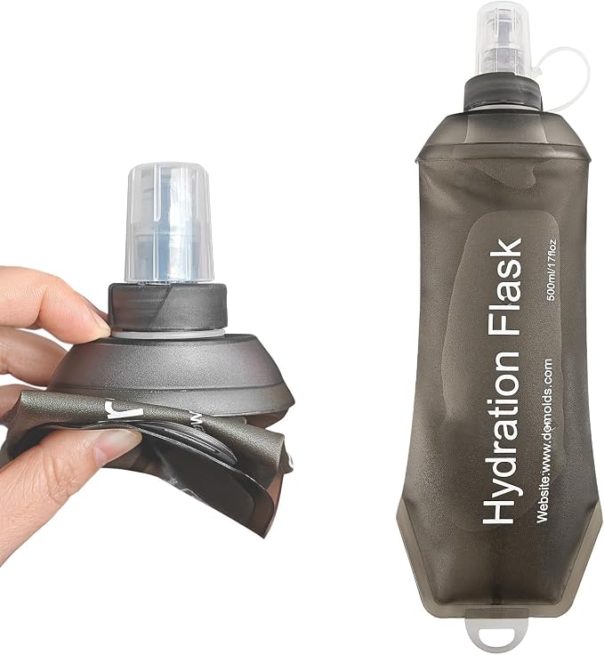 AXEN Soft Flask TPU Foldable Running Hydration Flask, Soft Collapsible Water - Image 2
