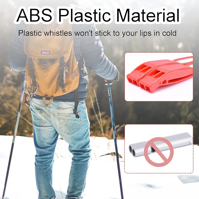 5 Pack Whistles Emergency, Shrill Loud Kayak Safety Whistle - Image 6