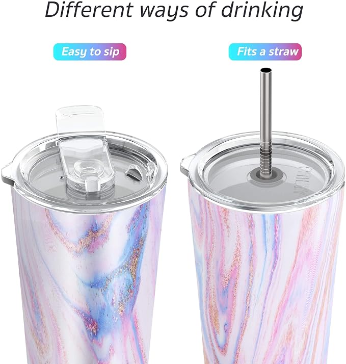 THILY Tumbler Stainless Steel Coffee Cup 26 oz Triple-Insulated Travel Mug - Image 2