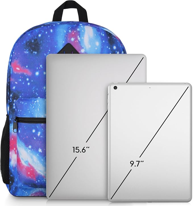 Unisex School Backpack, Casual Bookbag Adults and Teens Schoolbag - Image 7