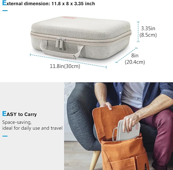 ProCase Hard Travel Electronic Organizer Case - Image 6